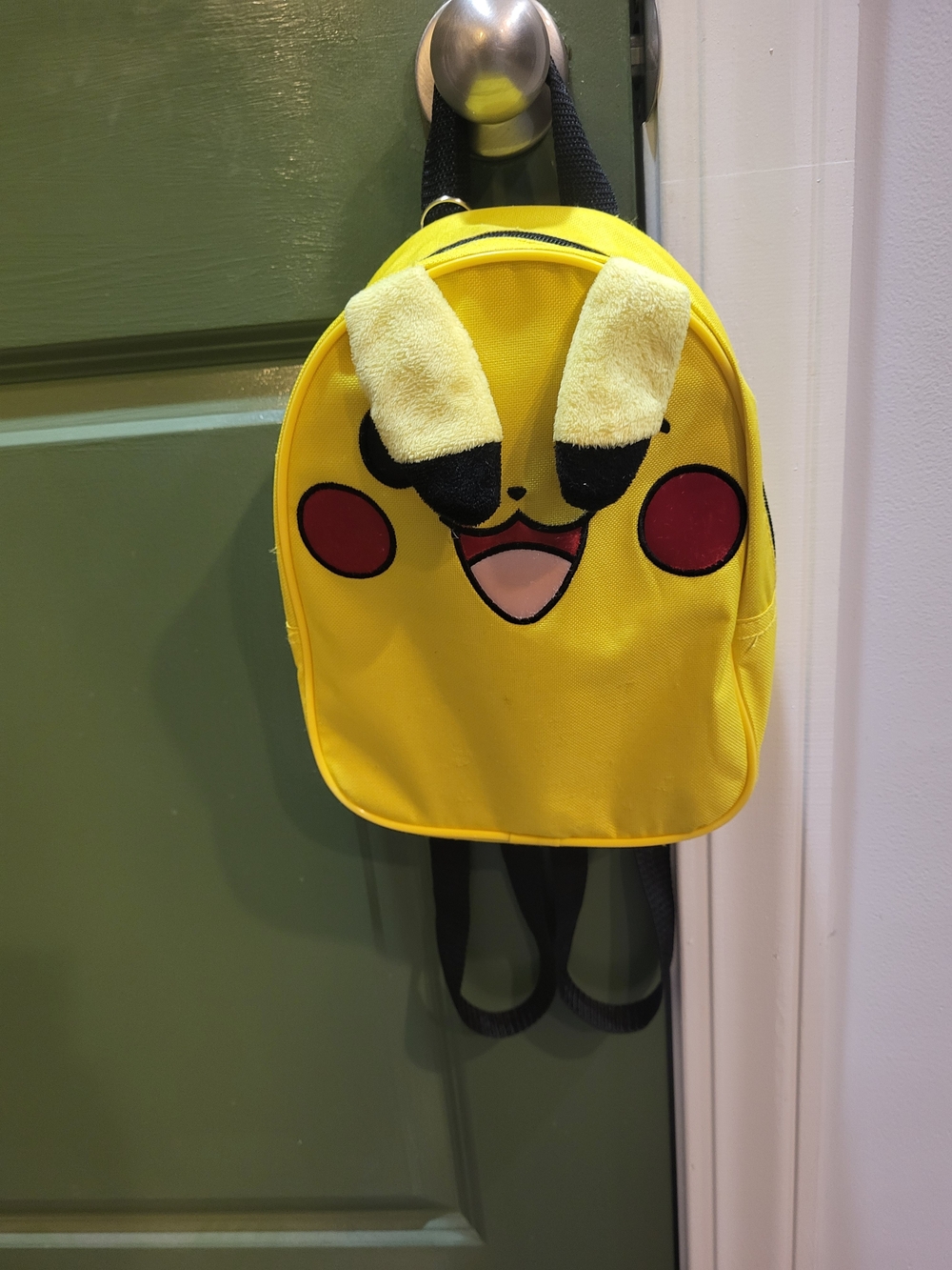 Yellow Kids Character Mini Backpack with Playful Face
